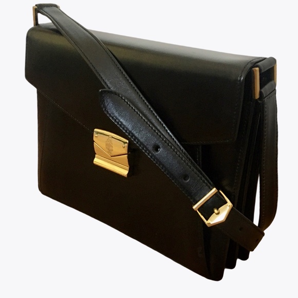 Mark Cross Handbags - *hp* Vtg Mark Cross 1990s Black Leather Bag Purse